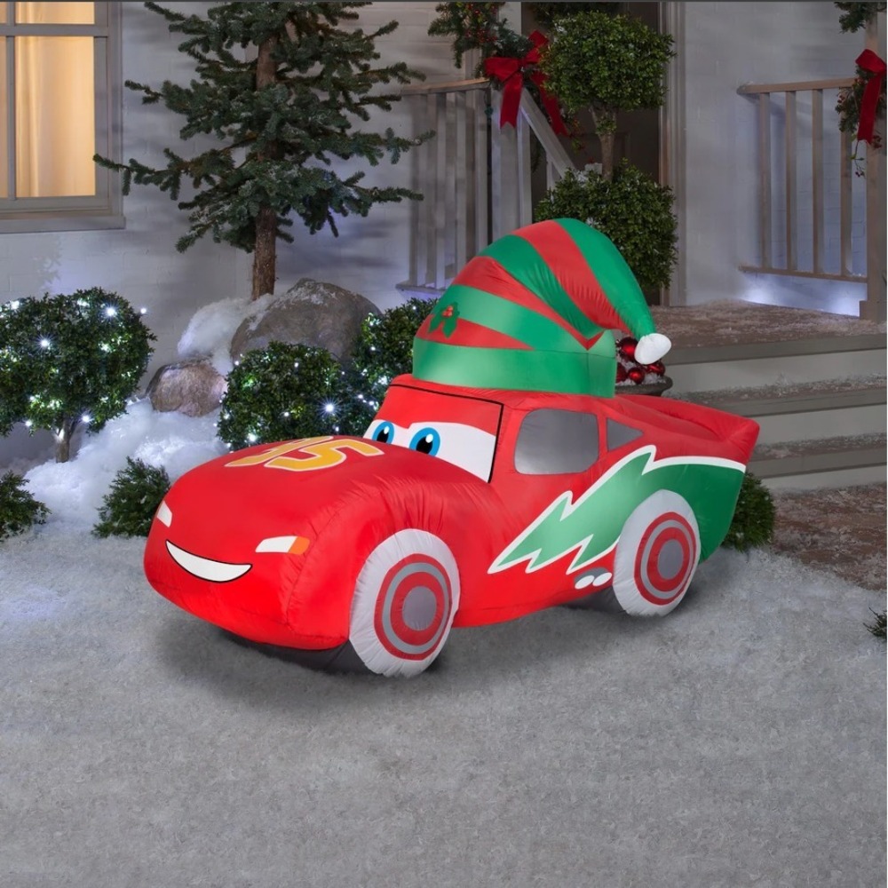 Disney Pixar Cars Lightning McQueen Disney Cars Gemmy Airblown Inflatable 6ft